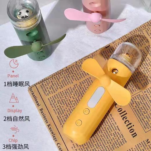抖音同款喷雾风扇带补水仪迷你手持灯光卡通蒸笼夏日清凉补水多功能便国庆出游必备 给夏天添点色彩 商品图4