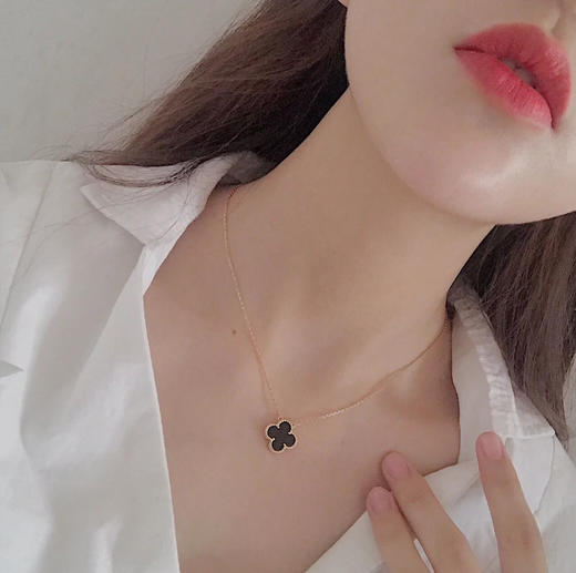 Vca幸运四叶草🍀项链-黑色 商品图4
