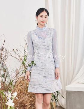 粉红玛琍连衣裙