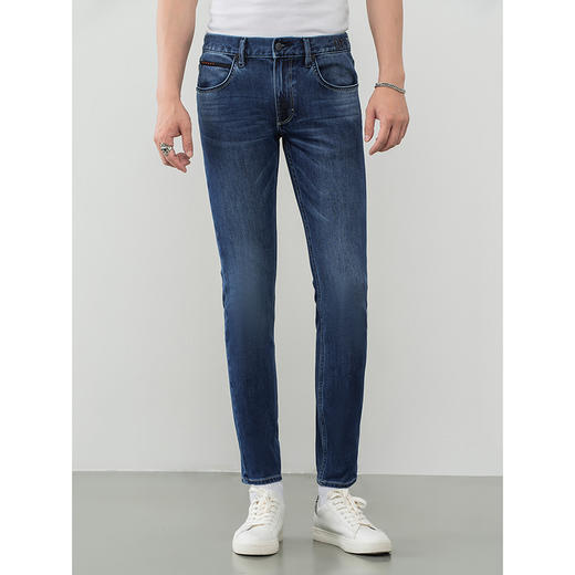 Lee都市骑士20秋冬新品706版型修身小脚蓝色男牛仔裤LMS7063SV98Y 商品图4