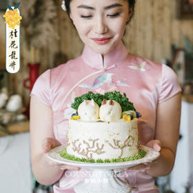 桂花龙井蛋糕