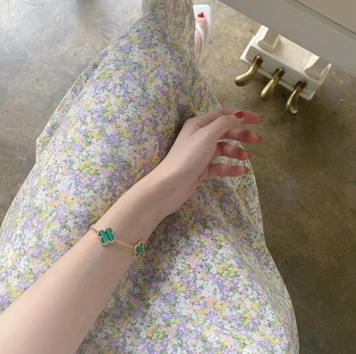 Vca四叶草🍀五花手链-绿色 商品图2