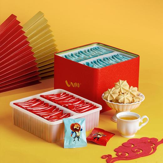 中国香港尤尼酷繁花似锦港式曲奇饼干礼盒336g/051988 奶香浓郁铁制礼盒 商品图1