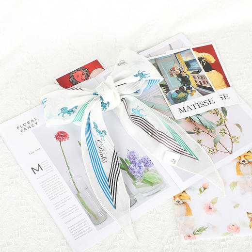 DA*S韩系时尚前为摩登风格小清新百搭桑蚕丝三角巾WXWD150 商品图8