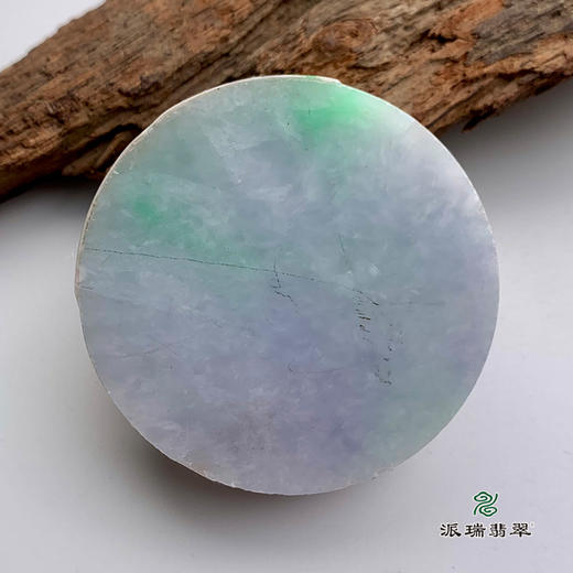 派瑞翡翠 翡翠手镯芯  糯种 绿色 紫色 商品图4