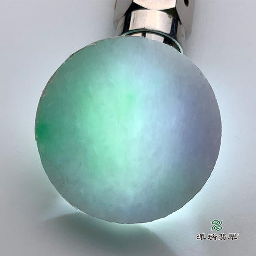 派瑞翡翠 翡翠手镯芯  糯种 绿色 紫色 商品图3