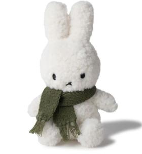 荷兰Miffy米菲兔戴围巾厚绒绿色23cm