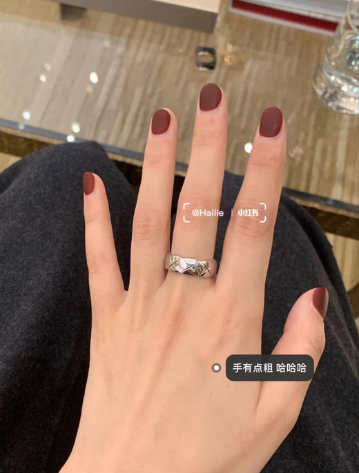 小香菱格戒指-宽版白金 商品图1