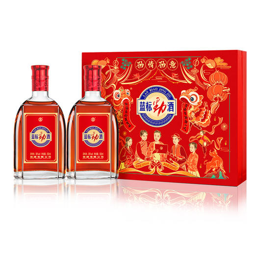 蓝标劲酒 36度 500ml*2瓶  两斤礼盒装 清香型 礼盒内置2个品鉴杯 送礼 宴请 节日礼物 聚餐 送长辈 商品图0