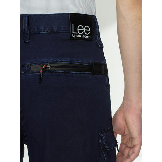 Lee都市骑士21春夏新品舒适工装风深蓝色男牛仔短裤LMR9036UZBSE 商品图3