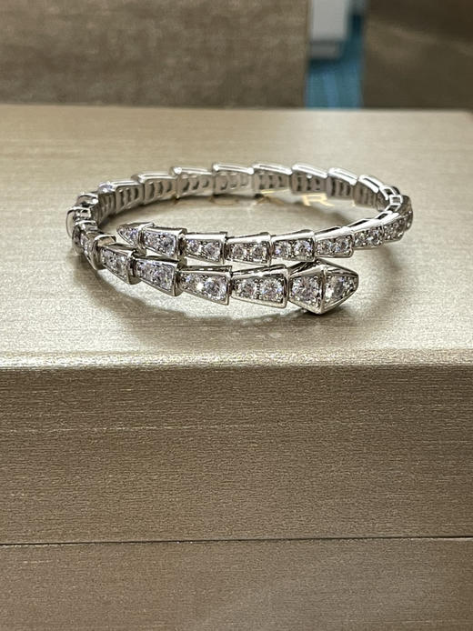宝格丽蛇手镯-白金 商品图1