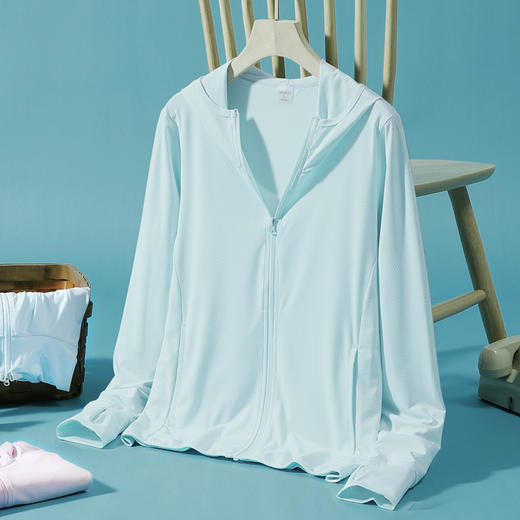 【U家同款】拉链连帽开衫防晒衣，弹性面料，透气干爽，持久防晒 商品图12