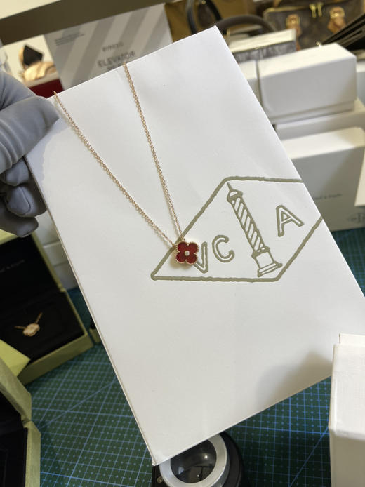 Vca幸运四叶草🍀项链-红色单钻 商品图1