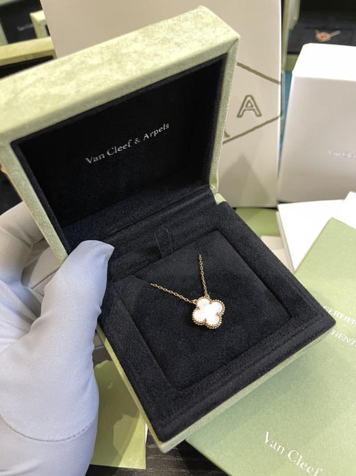 Vca幸运四叶草🍀项链-白色 商品图0