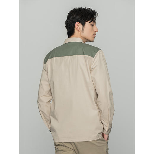 Lee商场同款22春新品舒适版米色工装男长袖衬衫LMT001584100-97W 商品图1