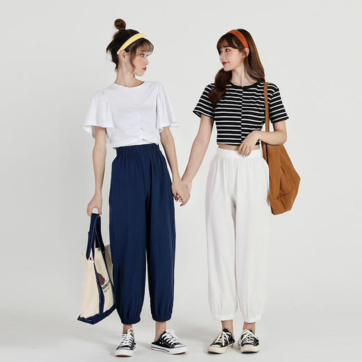 【买一送一，显瘦显高，穿出大长腿！】冰丝清凉灯笼裤！3D宽松立体裁剪，藏肉版型，不挑身材，适合各种腿型，舒适百搭 商品图2