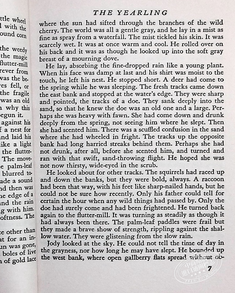 预售中商原版鹿苑长春英文原版theyearling世界现当代文学玛金罗琳斯