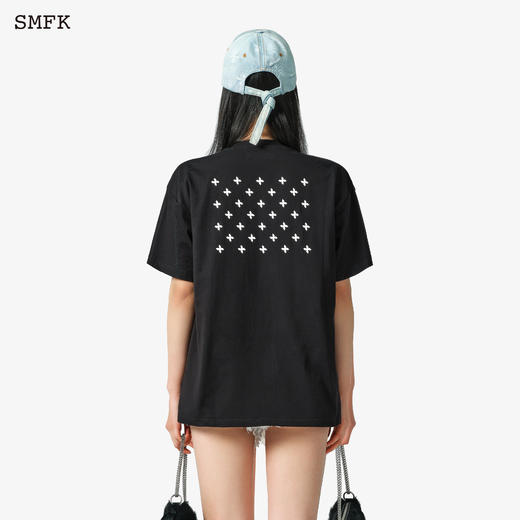 预售|SMFK 十字花 Tee 午夜黑 CT001BB .潮快闪[福利品] 商品图4