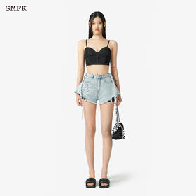 预售|SMFK 黑暗舞团牛仔裙裤 天蓝 US001BL .潮快闪[福利品]
