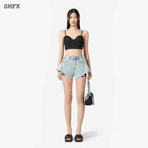 预售|SMFK 黑暗舞团牛仔裙裤 天蓝 US001BL .潮快闪[福利品] 商品图0