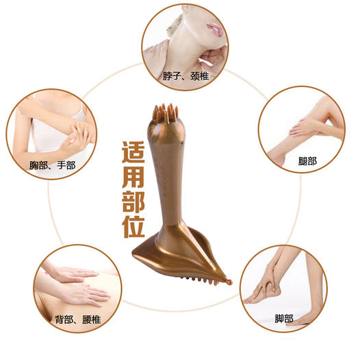 【能量经络刷】强磁三角活筋刷  全身可用开背腿部腰腹按摩器-康喆健身 商品图3