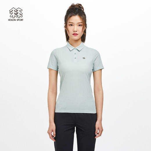 KOLONSPORT可隆短袖凉感T恤户外休闲衣透汽运动上衣防晒POLO衫LKPT2MN248 商品图4