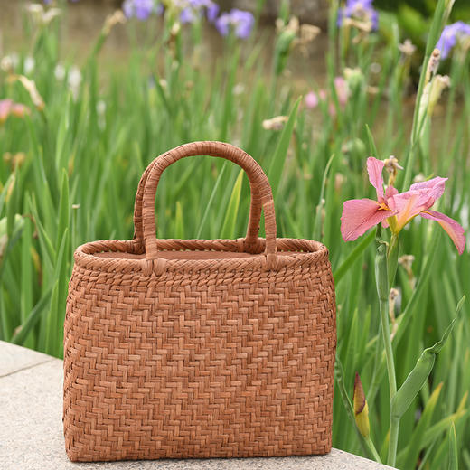 山葡萄藤全手工编织提篮 商品图1