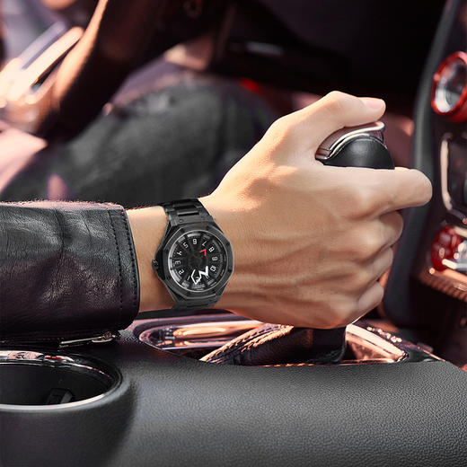 【新品】依波(EBOHR)手表飞驰系列潮酷夜光防水实心钢带手表男士自动机械表5157 商品图4