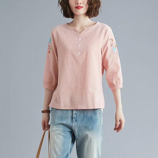 SJM-妈妈夏季七分袖T恤女 商品图5