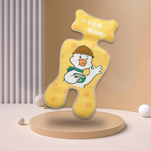 【天生凉感 不粘宝宝 机洗不变形】A类冰丝推车凉席乳胶童车座椅席纱布婴儿车席宝宝餐椅垫透气升级 商品图10