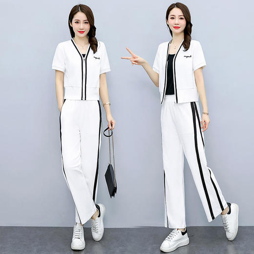 运动休闲，韩版宽松显瘦洋气时髦小个子穿搭两件套HR-AQHUI221 商品图0