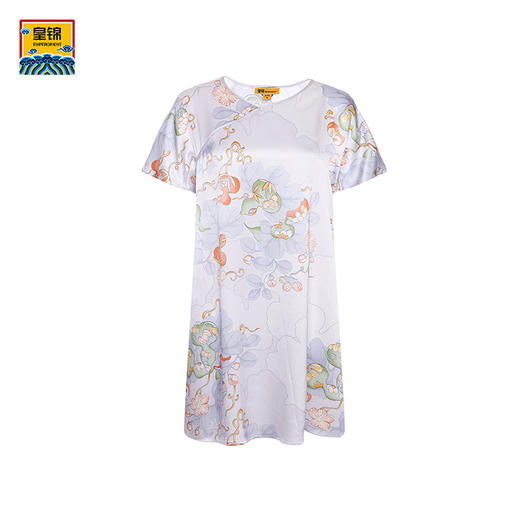 【皇锦】短袖斜襟领连衣裙 商品图4