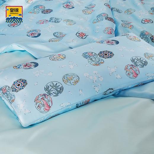 【皇锦】真丝枕头印花桑蚕丝荞麦枕·皮球花 商品图0