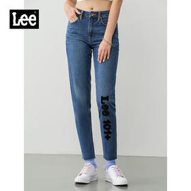 【尺码24-25】Lee商场同款2020年秋季款女士舒适小直脚牛仔裤LWZ4135DG97G