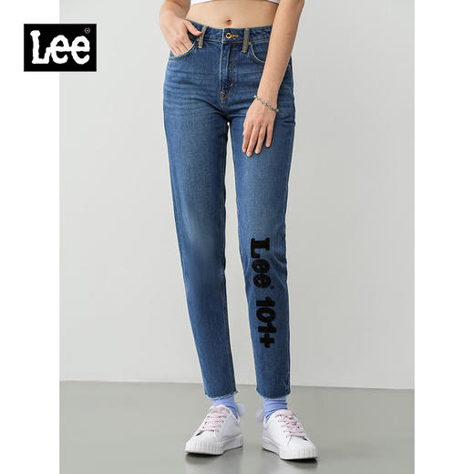 【尺码24-25】Lee商场同款2020年秋季款女士舒适小直脚牛仔裤LWZ4135DG97G 商品图0