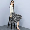 夏季新款宽松印花收腰显瘦圆中长裙连衣裙两件套HR-WT31099 商品缩略图1