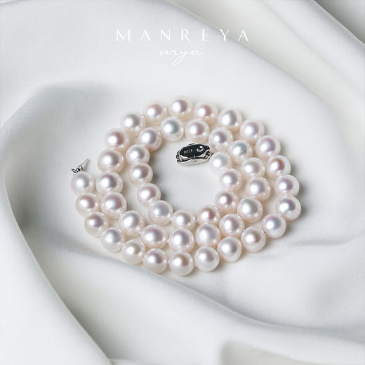 Manreya玛芮雅「锦绣」银镀白金淡水AK珍珠高定项链 商品图4