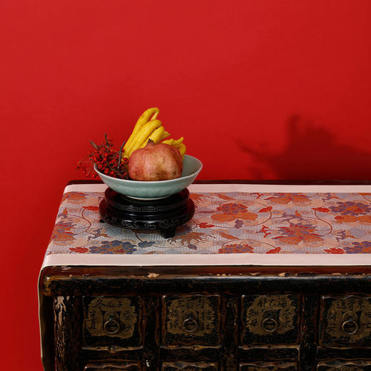 【皇锦】织锦桌旗·四季三多 商品图2