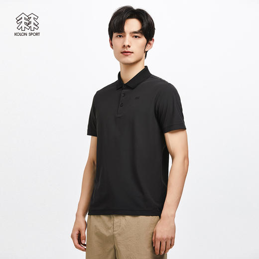 KOLONSPORT可隆POLO衫男款速干衣防晒短袖男士运动上衣保罗衫LHPT2MT535 商品图2