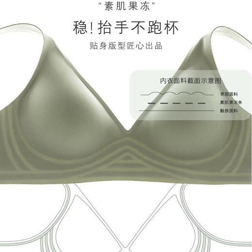 素肌无痕果冻法式内衣女夏季薄款无钢圈舒适小胸聚拢调整少女文胸国庆出游 商品图3