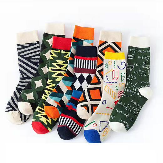 Happy socks同厂同款ins潮袜，好看耐穿 时尚美丽，给你生活添彩 8双/组 随机发 商品图6
