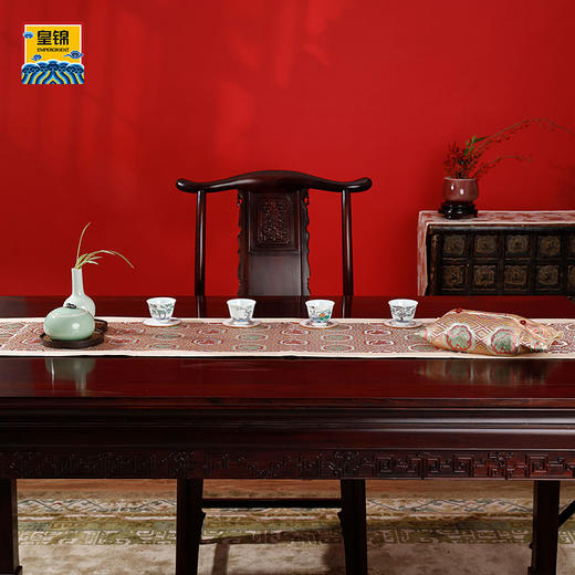 【皇锦】织锦桌旗·狮子 商品图0