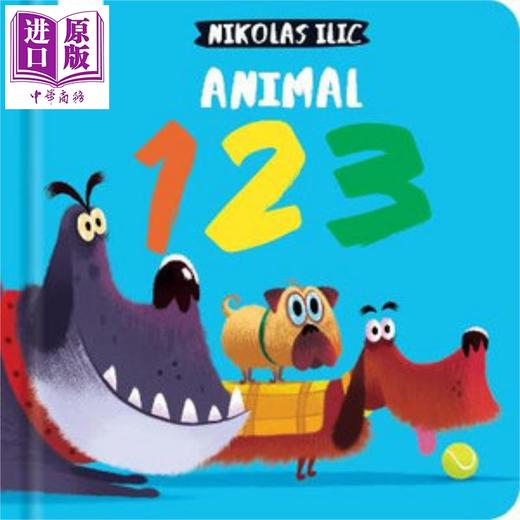 【中商原版】Animal 123 动物123 Nikolas Ilic 英文原版进口童书 低幼儿童早教绘本 英语 数数 数字启蒙 纸板书 2-5岁 商品图4
