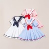 迪士尼童装 儿童连衣裙夏季新款女童学院风裙子短袖裙蝴蝶结 商品缩略图1