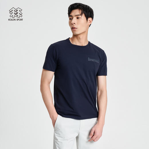 KOLONSPORT可隆户外休闲衣速干运动上衣弹力打底男款防晒短袖T恤LHRT2MT567 商品图3