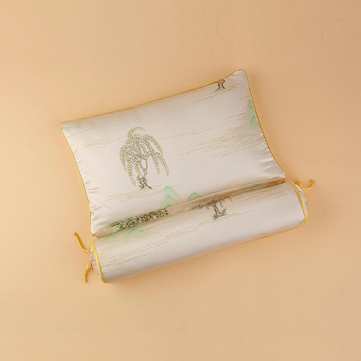 【皇锦】真丝印花护颈枕-敦煌山水 商品图2