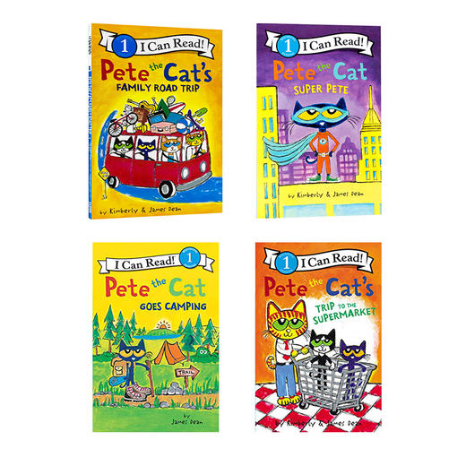 Pete the Cat 皮特猫 I CAN READ LEVEL1 第一阶段 进口英文原版分级读物 汪培珽书单 3-5岁儿童英语启蒙阅读故事书图书绘本 商品图0