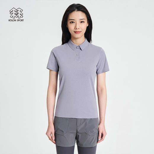 KOLONSPORT可隆【刘诗诗同款】POLO女款防晒运动上衣速干保罗衫LKPT2MT564 商品图5