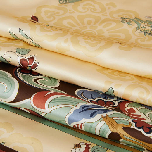 【皇锦】被盛唐卷草单人蚕丝被 商品图4