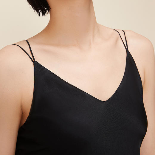 【皇锦】真丝吊带打底带杯桑蚕丝睡衣 商品图3